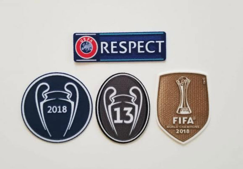REAL MADRID CHAMPIONS LEAGUE PATCH SET 2018
