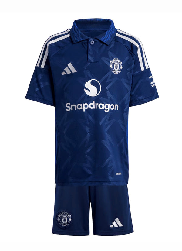 T-shirt e Pantaloncini per Bambino Manchester United Away 24/25