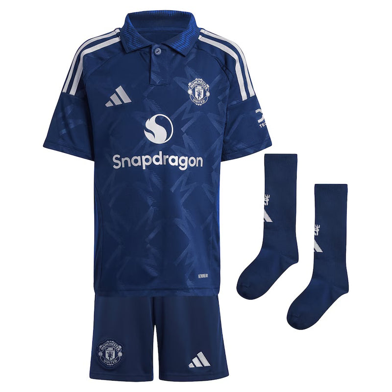 T-shirt e Pantaloncini per Bambino Manchester United Away 24/25 - Con Calzettoni