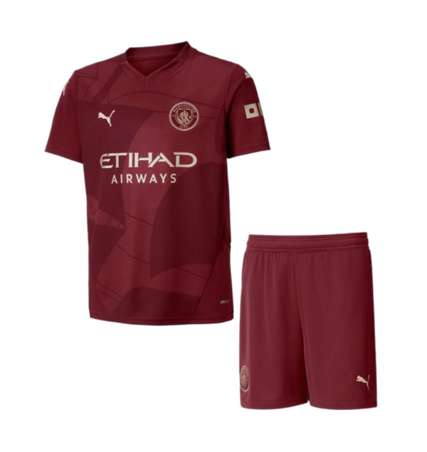 T-shirt e Pantaloncini per Bambino Manchester City Third 24/25