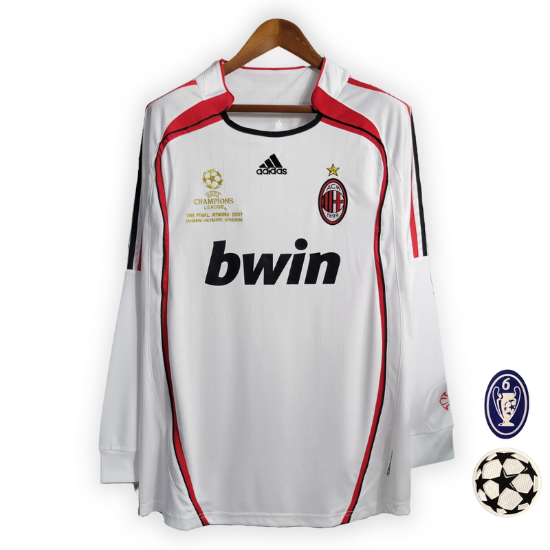 MAGLIA AC MILAN Retro Away 06/07 MANICHE LUNGHE - Con Patch