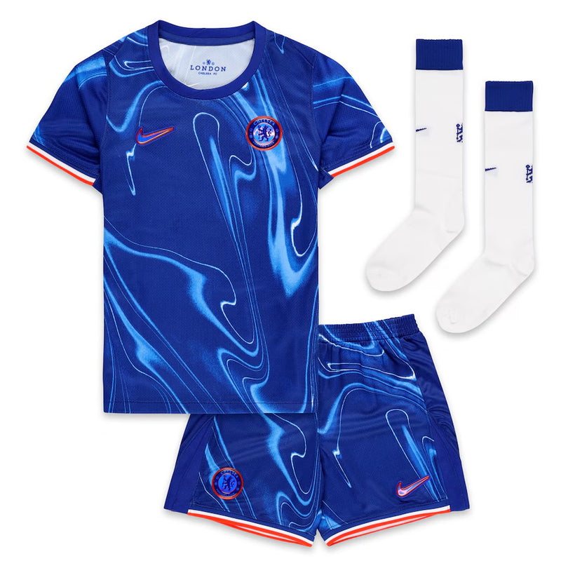 T-shirt e Pantaloncini per Bambino Chelsea Home 24/25 - Con Calzettoni