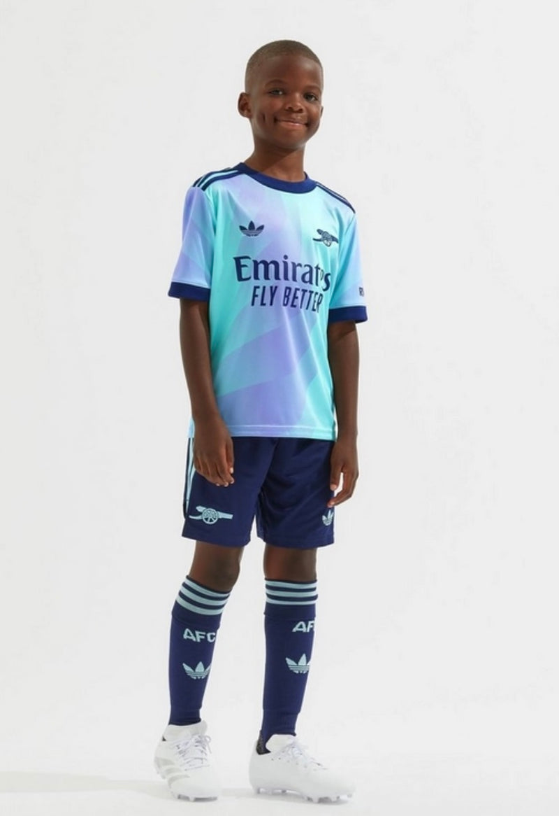 T-shirt e Pantaloncini per Bambino Arsenal Third 24/25 - Con Calzettoni