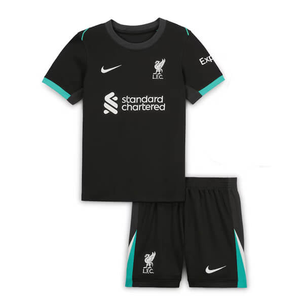 T-shirt e Pantaloncini per Bambino Liverpool Away 24/25