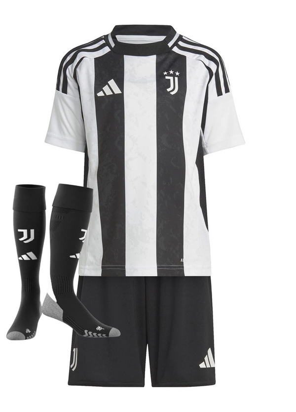 T-shirt e Pantaloncini per Bambino Juventus Home 24/25 - Con Calzettoni