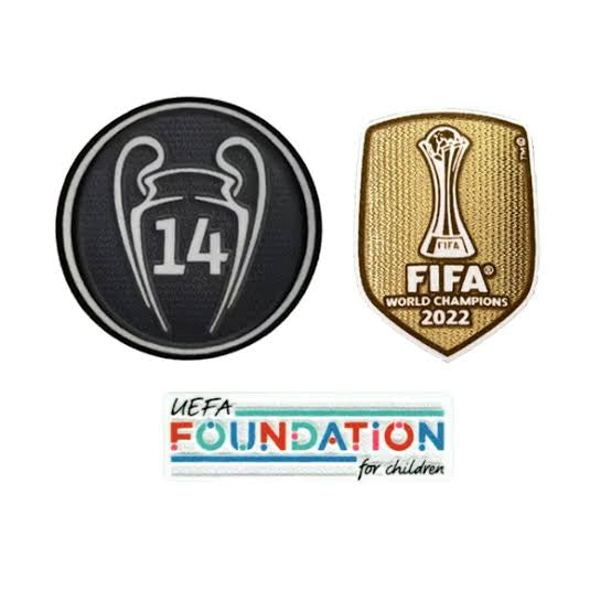REAL MADRID CHAMPIONS LEAGUE PATCH SET 22/23