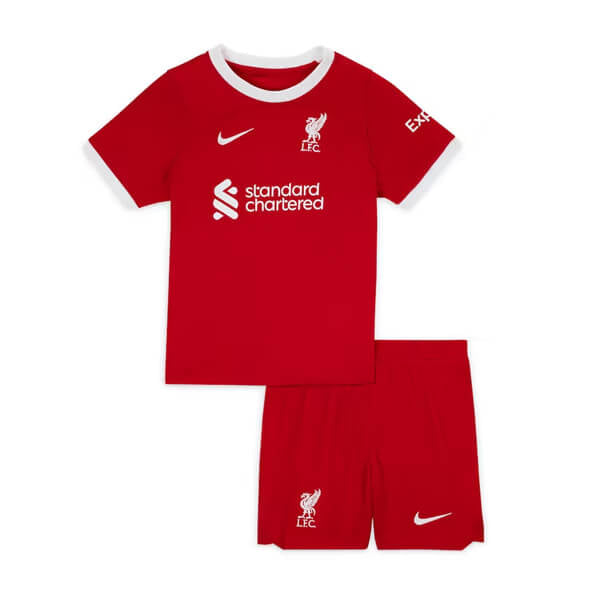 T-shirt e Pantaloncini per Bambino Liverpool Home 23/24