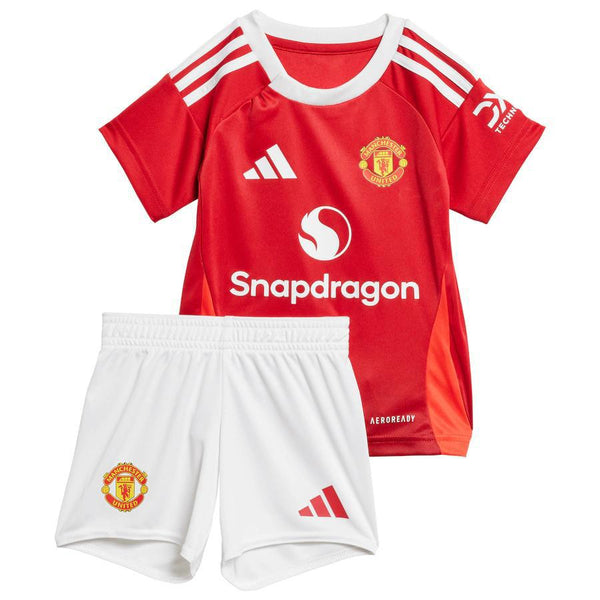 T-shirt e Pantaloncini per Bambino Manchester United Home 24/25