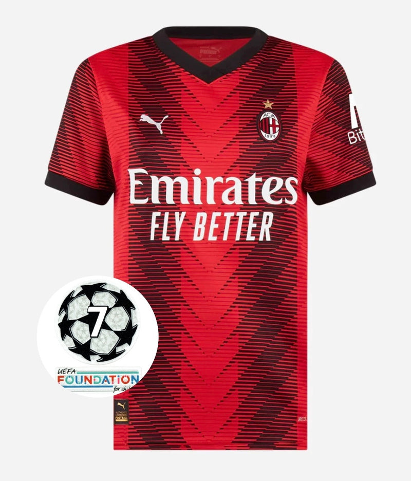Maglia AC Milan Home 23/24- Con Patch UCL