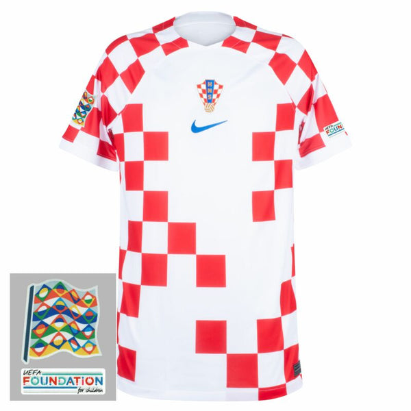 Maglia Home Croazia 2022-2023 incl. Patch della Nations League e della Fondazione