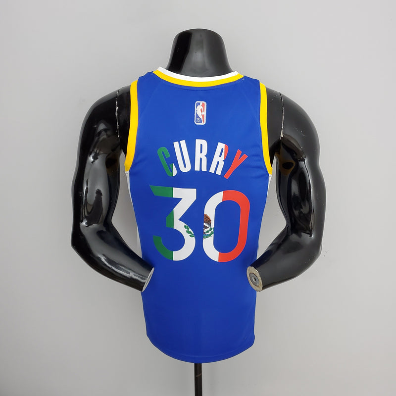 Maglia NBA blu Golden State Warriors 75th Anniversary Curry